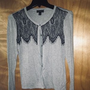 Eyelash lace cardigan